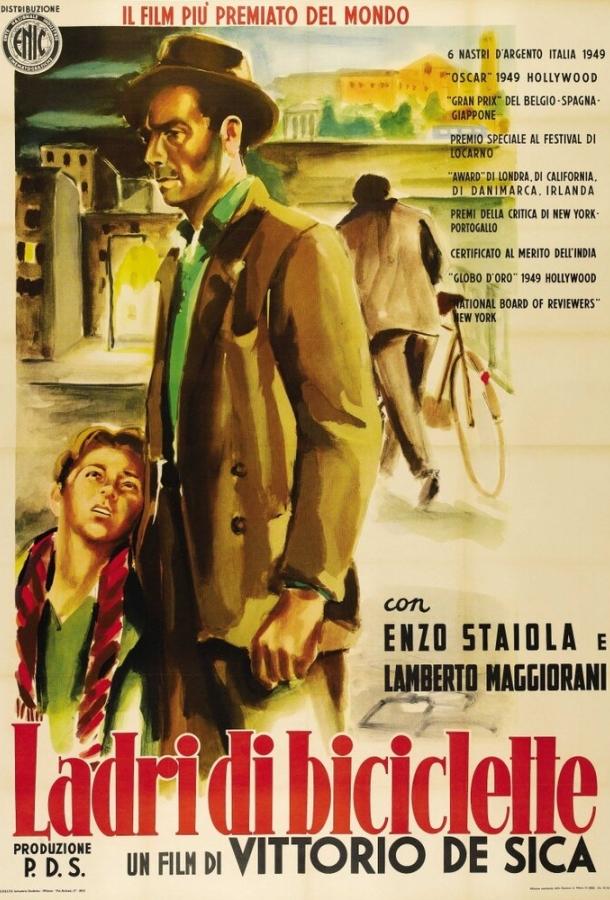 Похитители велосипедов 1948 Смотреть Онлайн Бесплатно в Хорошем Качестве